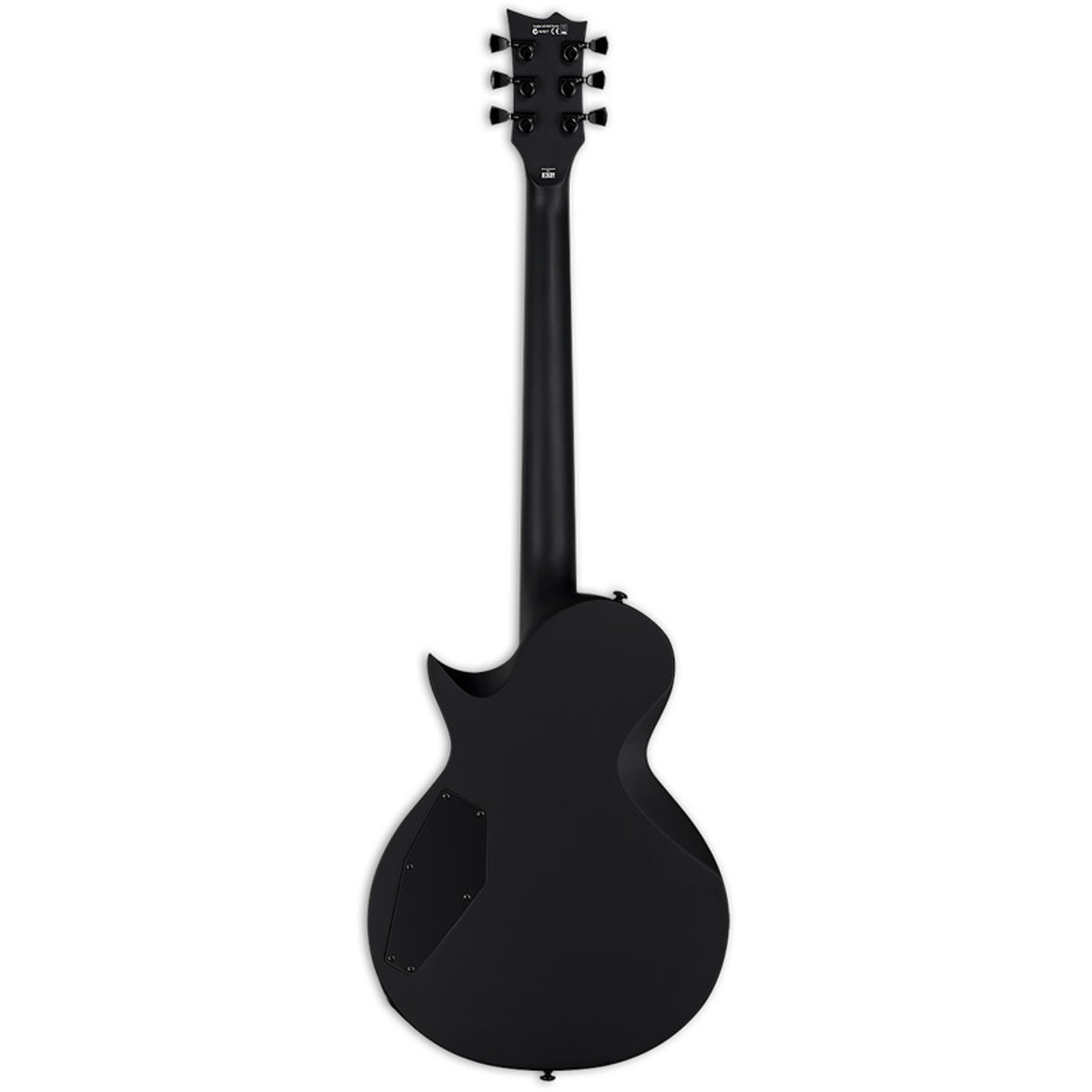 ESP Ltd EC-Black Metal Electric Guitar, Black Satin - Absolute Music