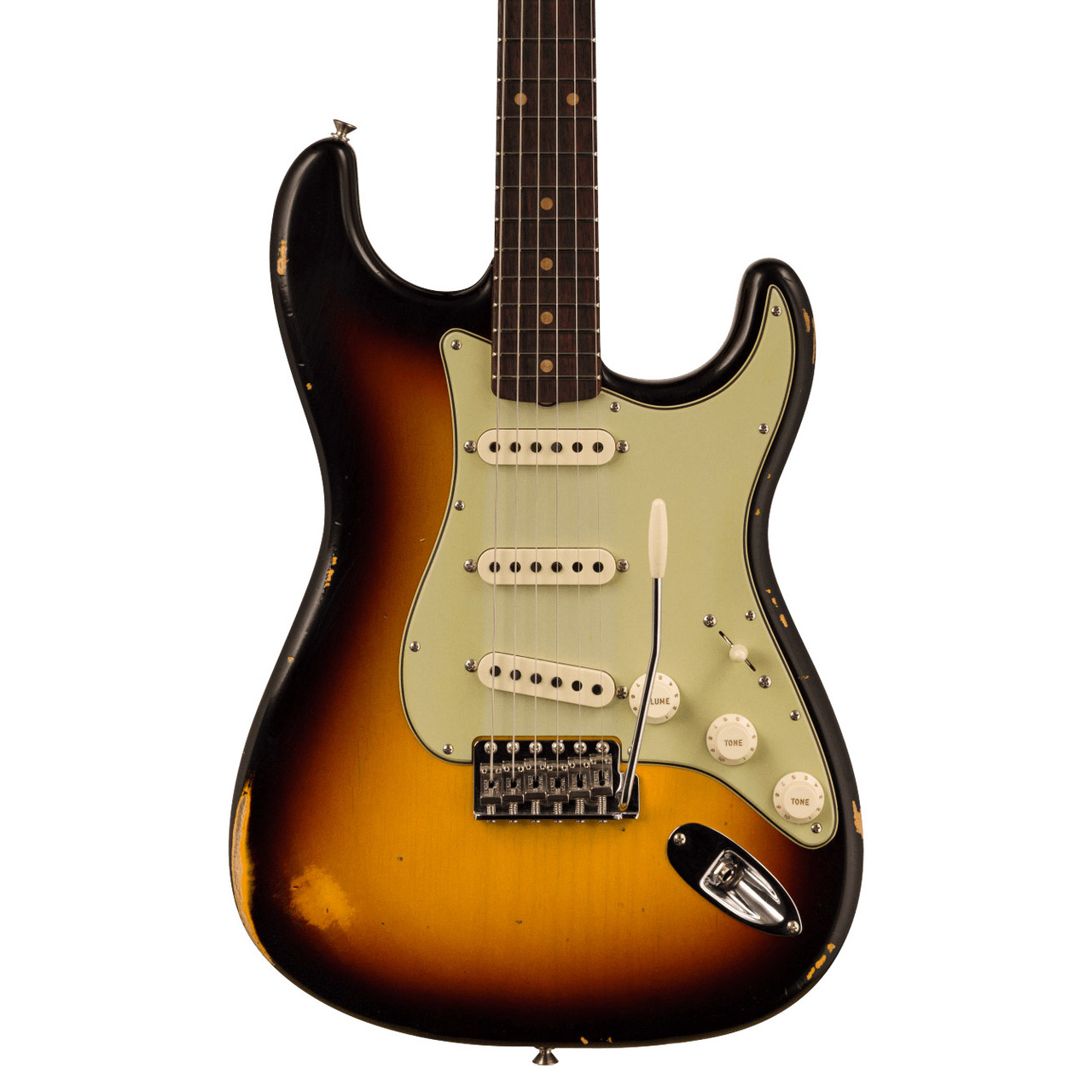 1962　Fender　Late　Stratocaster　3-Colour　Music　Sunburst　Classic　Relic　Shop　Hardware,　Absolute　Custom　Closet