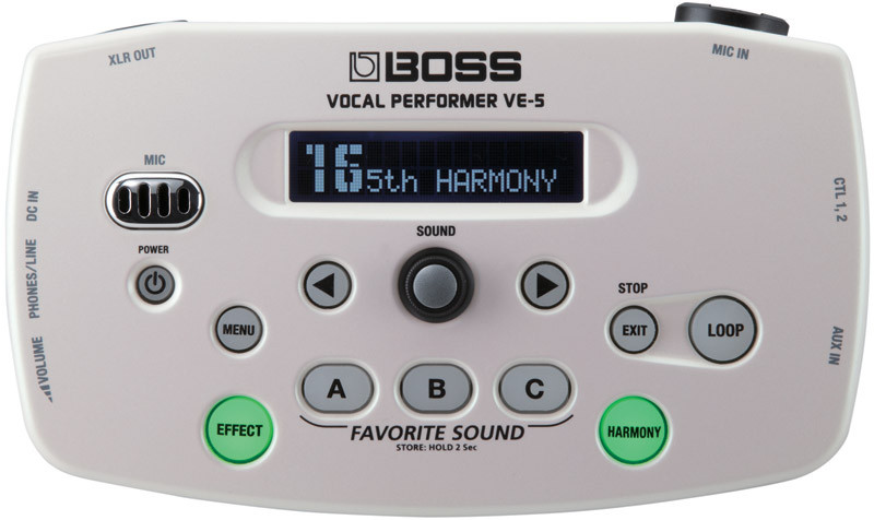 Boss VE-5 Vocal Performer Effects Processor, White - Absolute Music