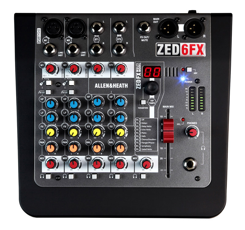 Allen & Heath Zed-6FX Mixing Console - Absolute Music