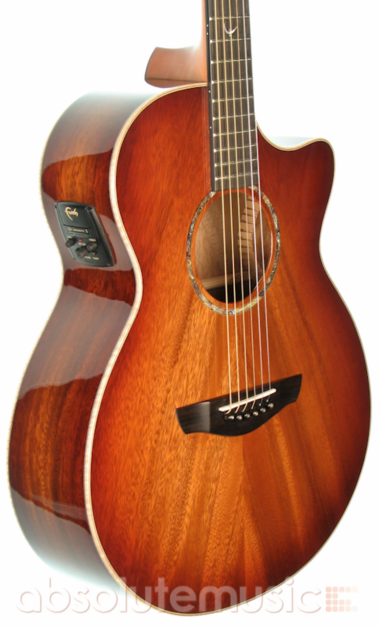 ギター Faith FVBMB Blood Moon Venus Faith Venus Electro Acoustic Cutaway, Blood Moon Finish