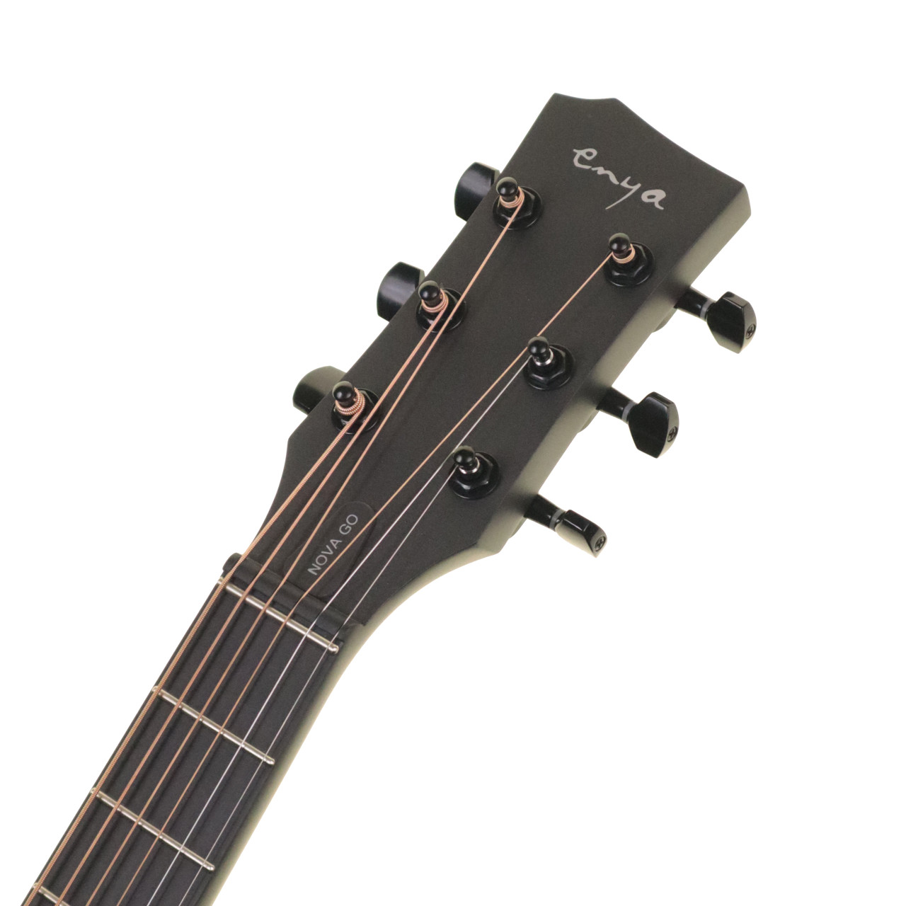 Enya Nova Go Carbon Fibre Acoustic Guitar, Black - Absolute Music