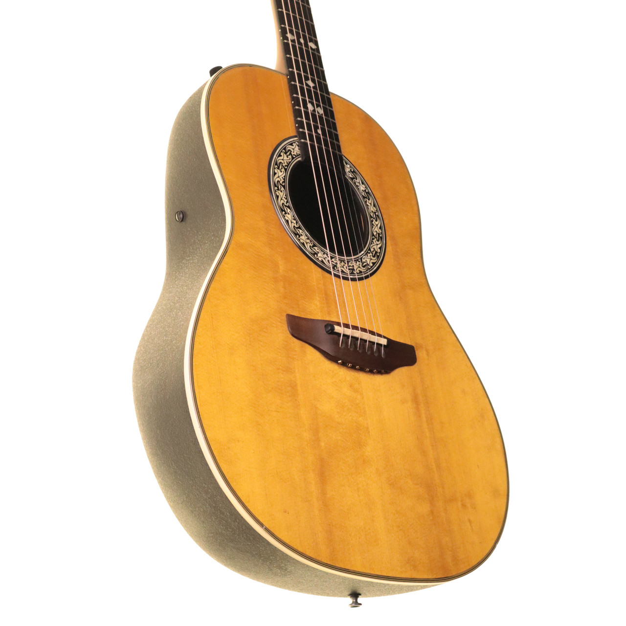 Ovation Balladeer 1612 Electro Acoustic Guitar, Natural with