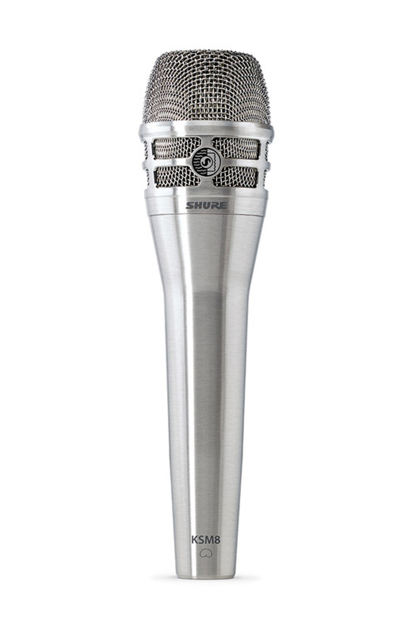 Shure KSM8 Dualdyne Handheld Dynamic Vocal Microphone, Nickel