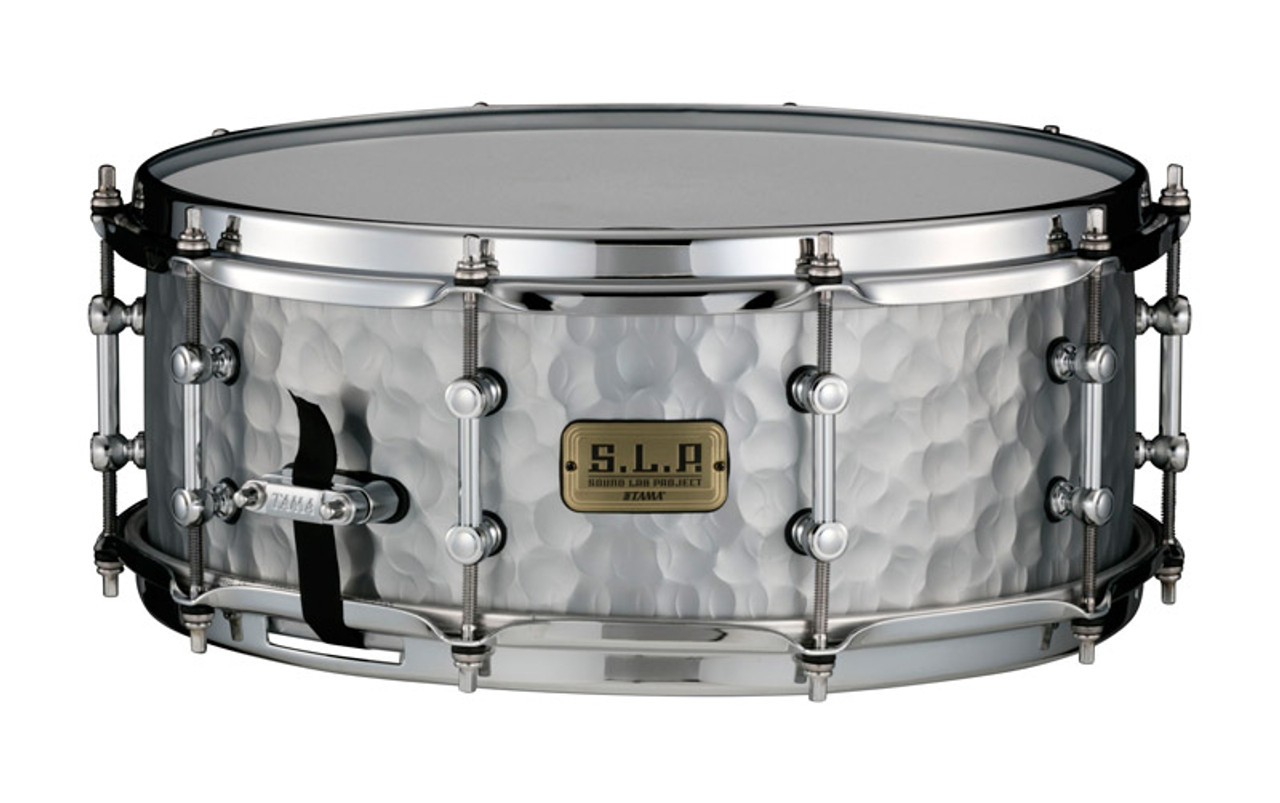 Tama SLP 14 x 5.5 Vintage Hammered Steel Snare Drum - Absolute Music