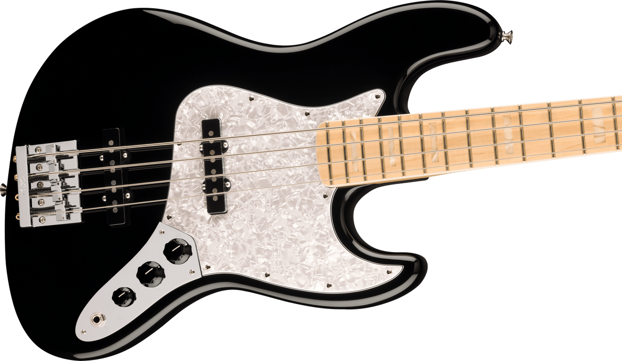 Fender USA Geddy Lee Jazz Bass, Black, Maple - Absolute Music