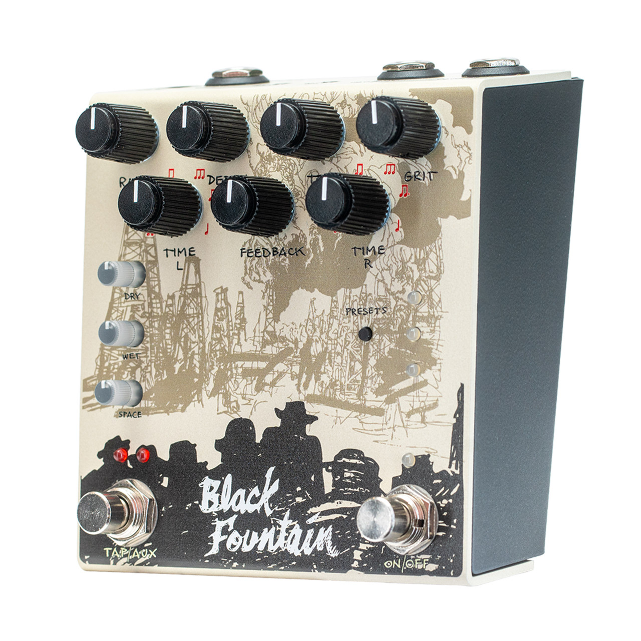 Old Blood Noise Endeavors Black Fountain Stereo Delay Effects