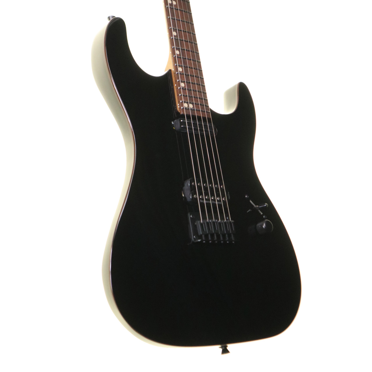 Jet JS-700 Electric Guitar, Black Gloss with Seymour Duncan Double