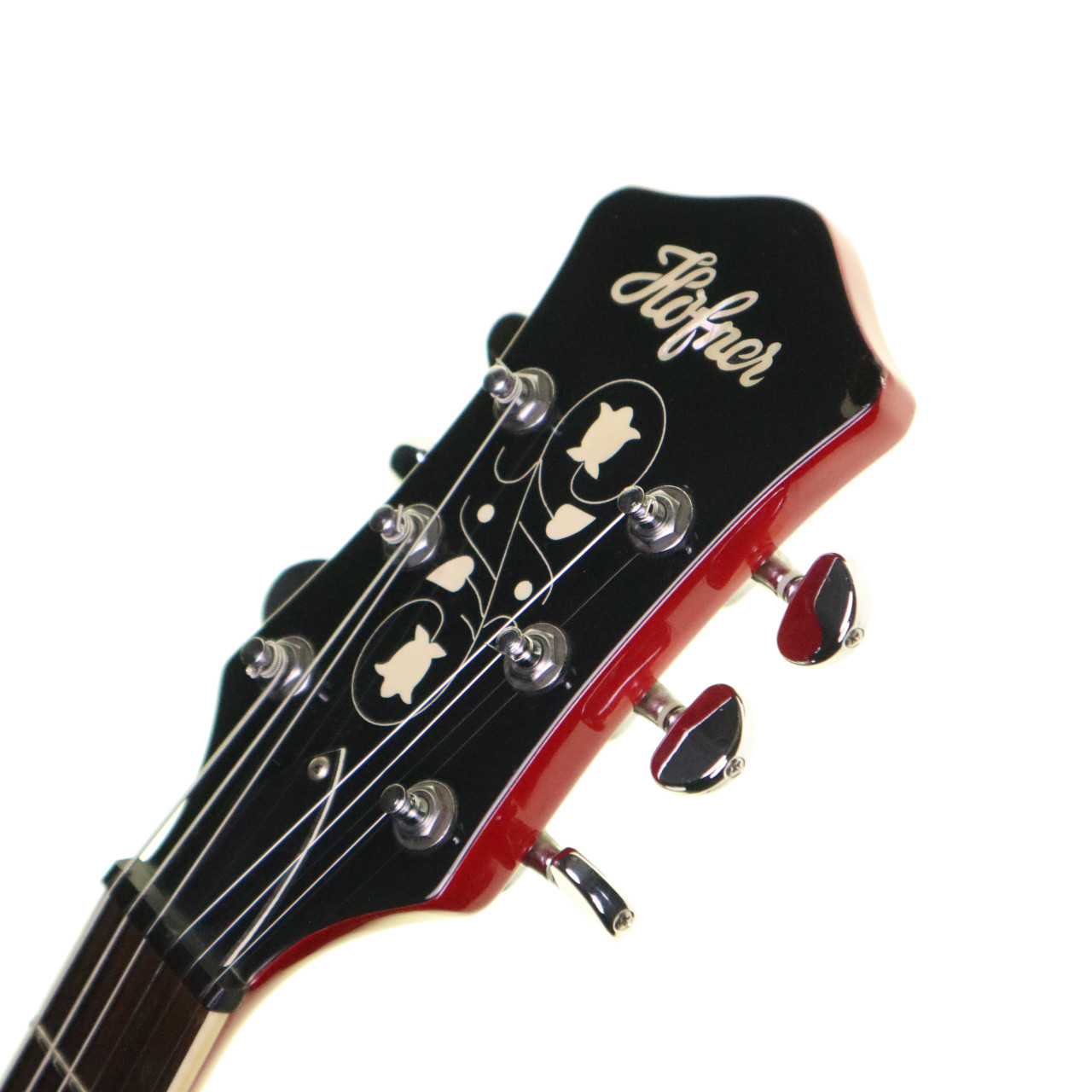 Hofner Colorama 2 Reissue Electric Guitar, Red (pre-owned