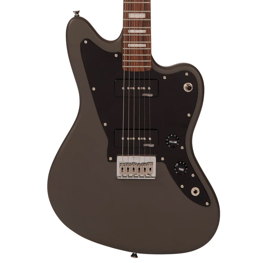 Vintage V65 ReIssued Hard Tail Electric Guitar, Satin Grey