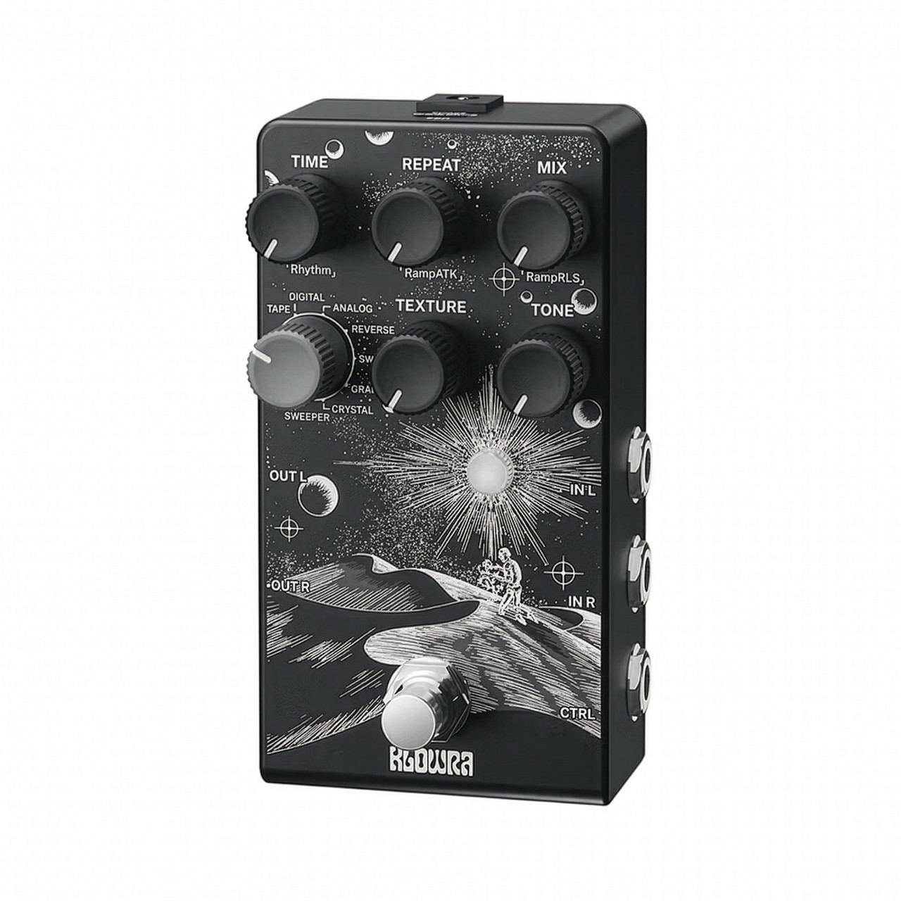 Klowra Everlast Stereo Delay Effects Pedal - Absolute Music