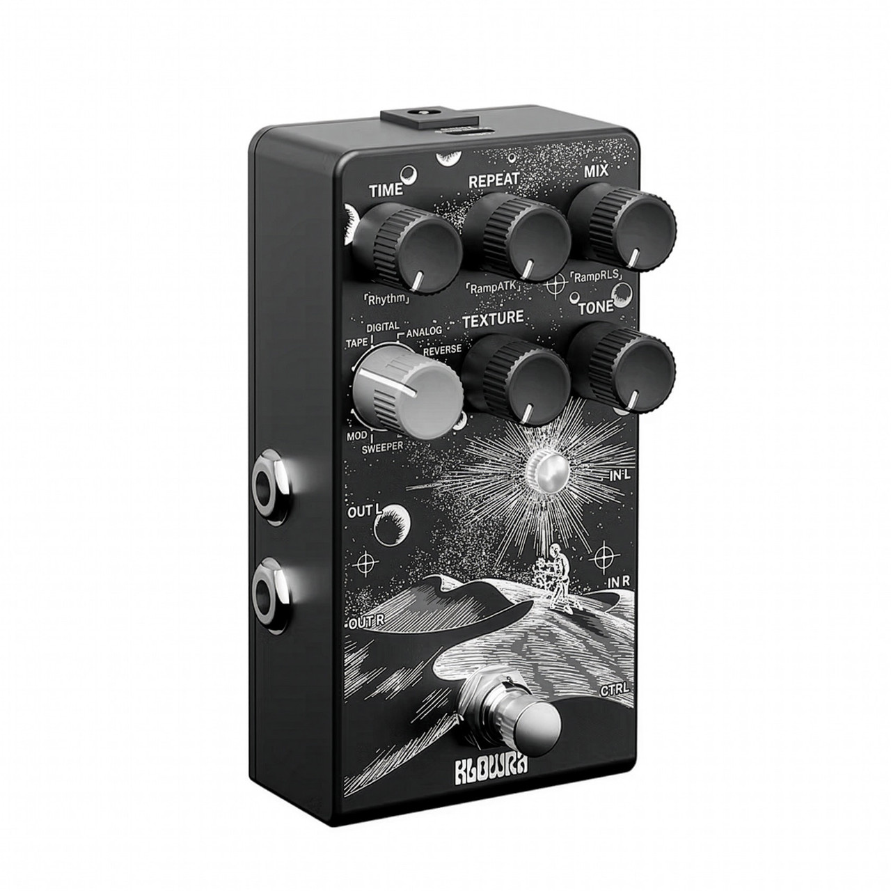 Klowra Everlast Stereo Delay Effects Pedal - Absolute Music