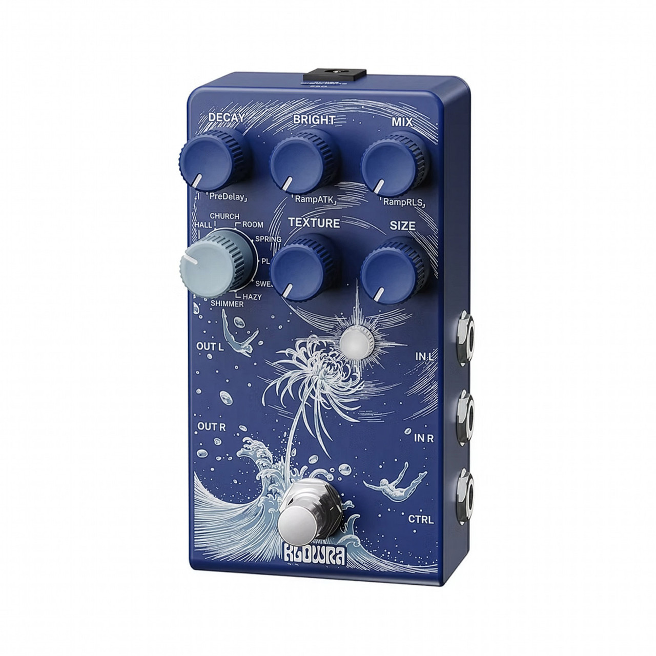 Klowra Limbo Stereo Reverb Effects Pedal - Absolute Music