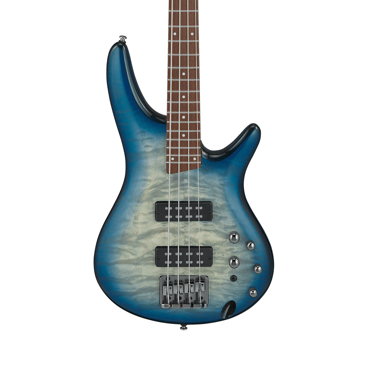 Ibanez SR400EQM-SCB SR Series Bass Guitar, Stained Cosmic Blue