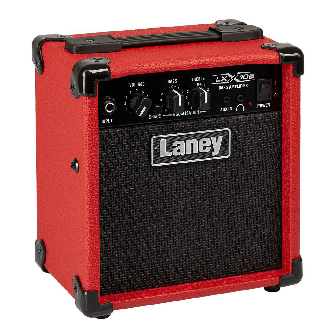 Laney LX15B-RED Bass Guitar Practice Amplifier, Red - Absolute Music