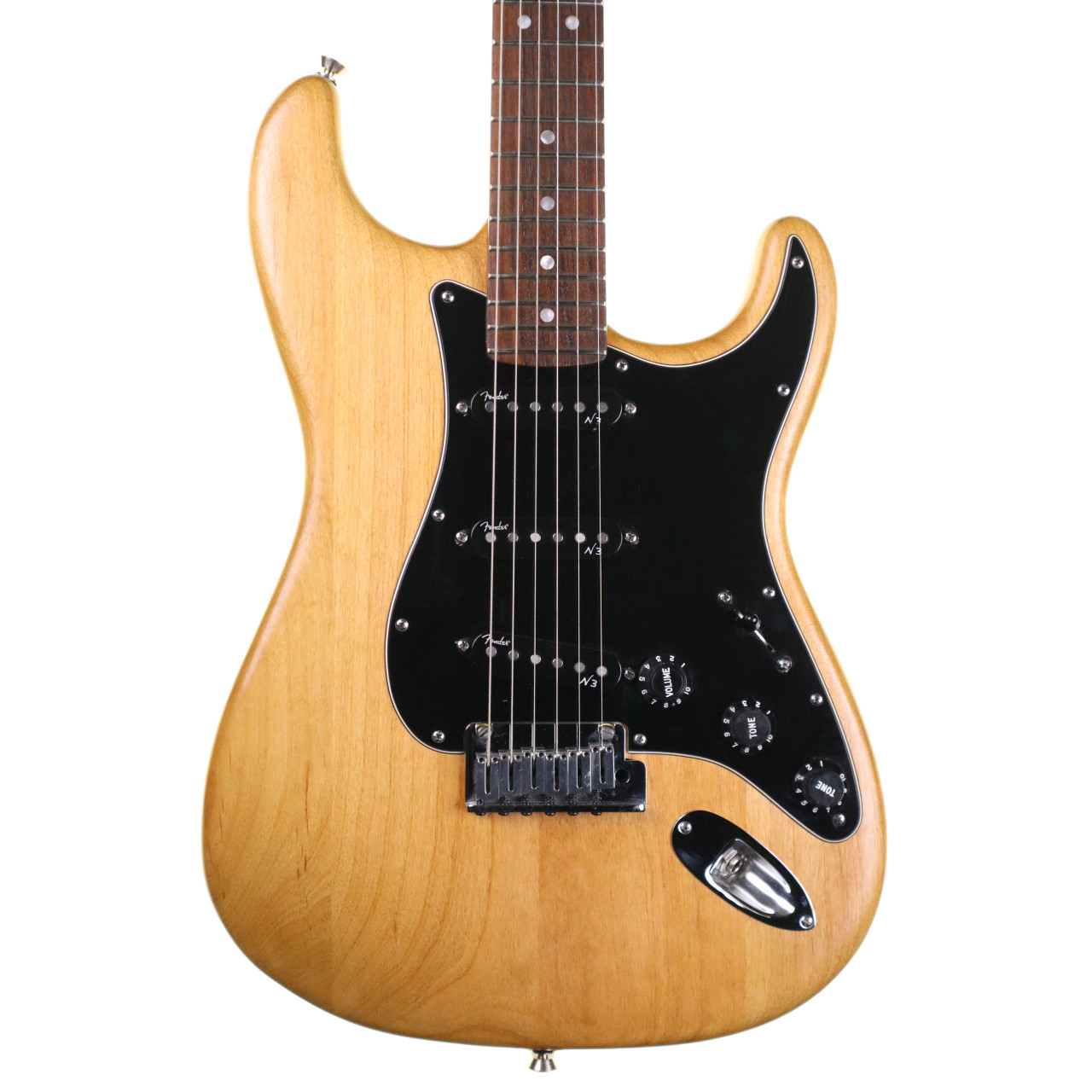 Fender American Deluxe Stratocaster Electric Guitar, Refin Natural