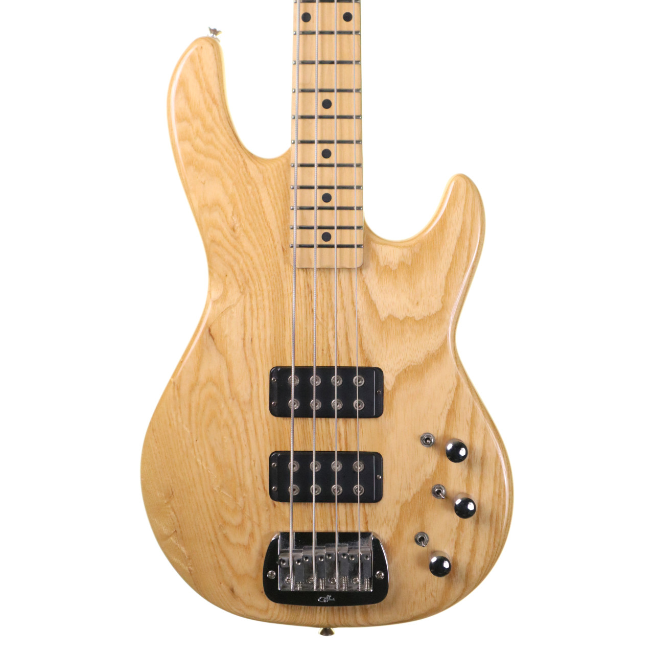 G&L Tribute L-2000 Active 4 String Bass Guitar, Natural Ash (pre
