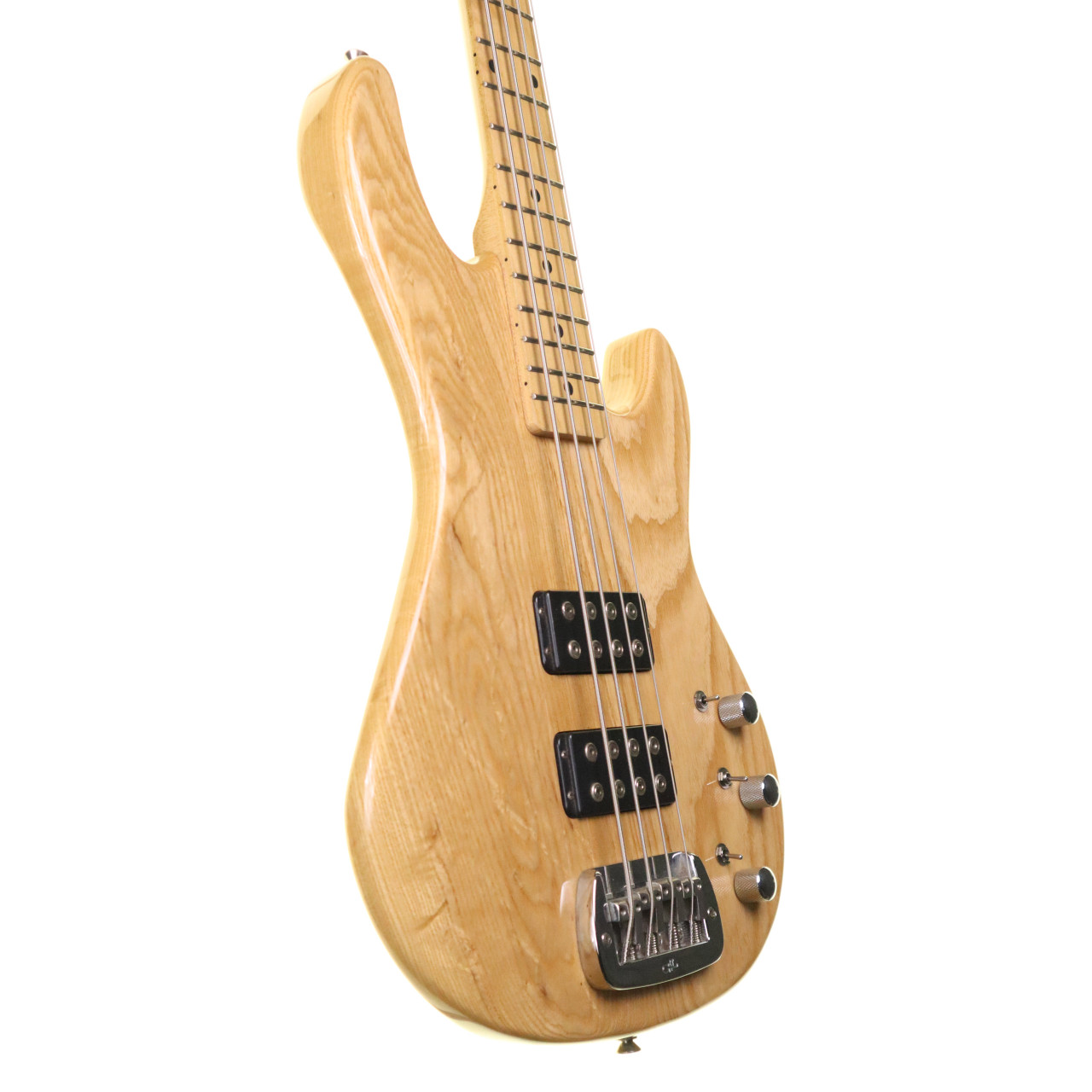 G&L Tribute L-2000 Active 4 String Bass Guitar, Natural Ash (pre