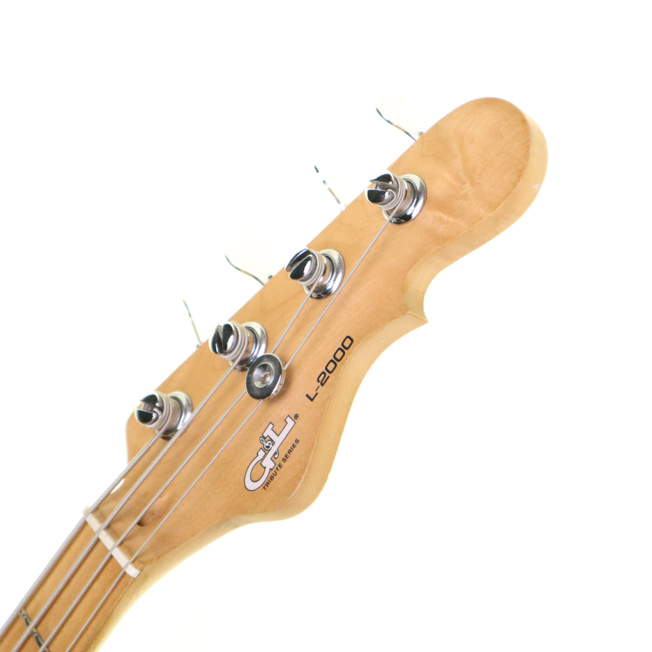 G&L Tribute L-2000 Active 4 String Bass Guitar, Natural Ash (pre