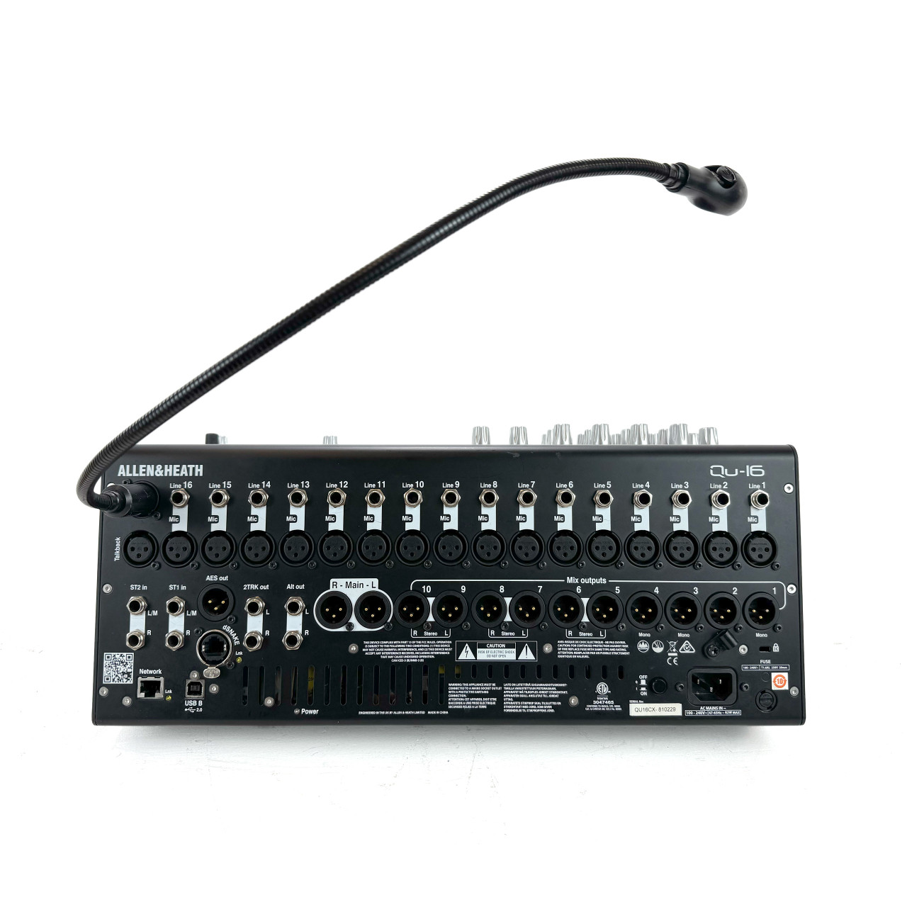 Allen & Heath Qu-16 Digital Mixing Desk, Chrome Edition (pre-owned