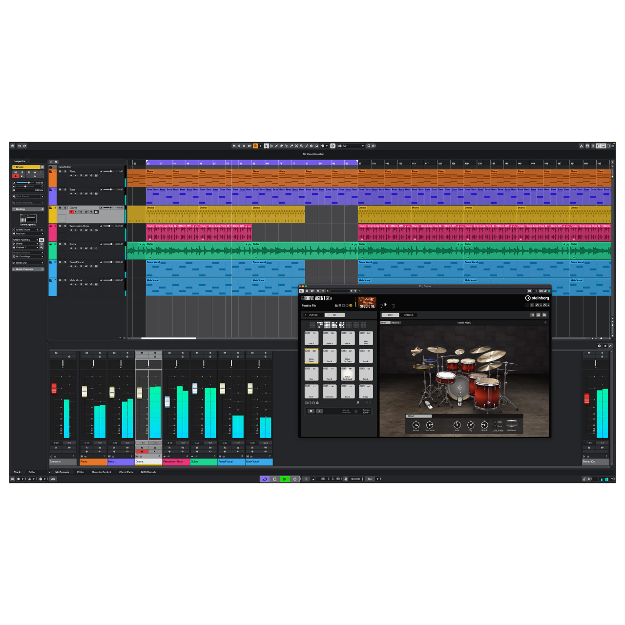 Steinberg Cubase Artist 15 Audio/MIDI Recording Software (Download