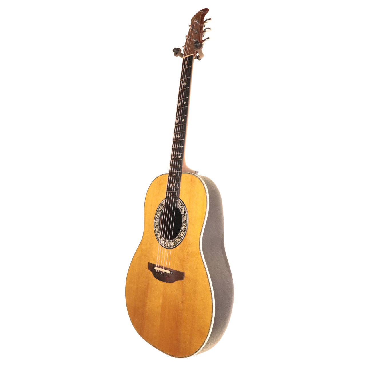 Ovation Balladeer 1612 Electro Acoustic Guitar, Natural with Hard