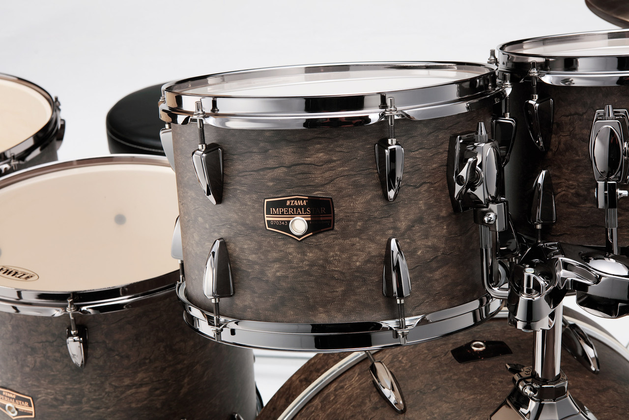 Tama Imperialstar 6pc Shell Pack with Hardware, Walnut Burl Wrap