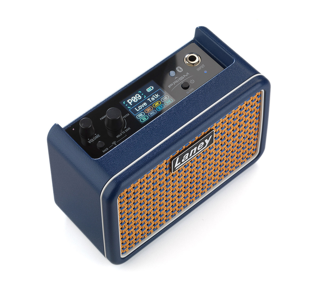 Laney PRISM MINI Portable Multi FX Guitar Amp w Bluetooth, Blue