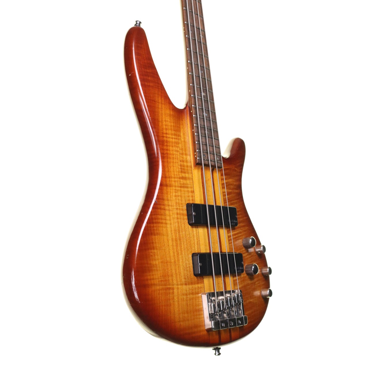 Ibanez SR900FM-AM Active Electric Bass Guitar, Amber Burst (pre
