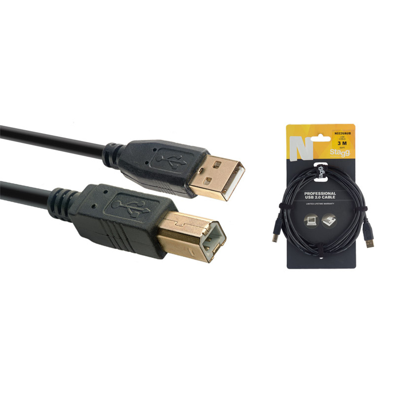 USB-C to USB-C Cable - M/M - 3 m (10 ft.) - USB 2.0