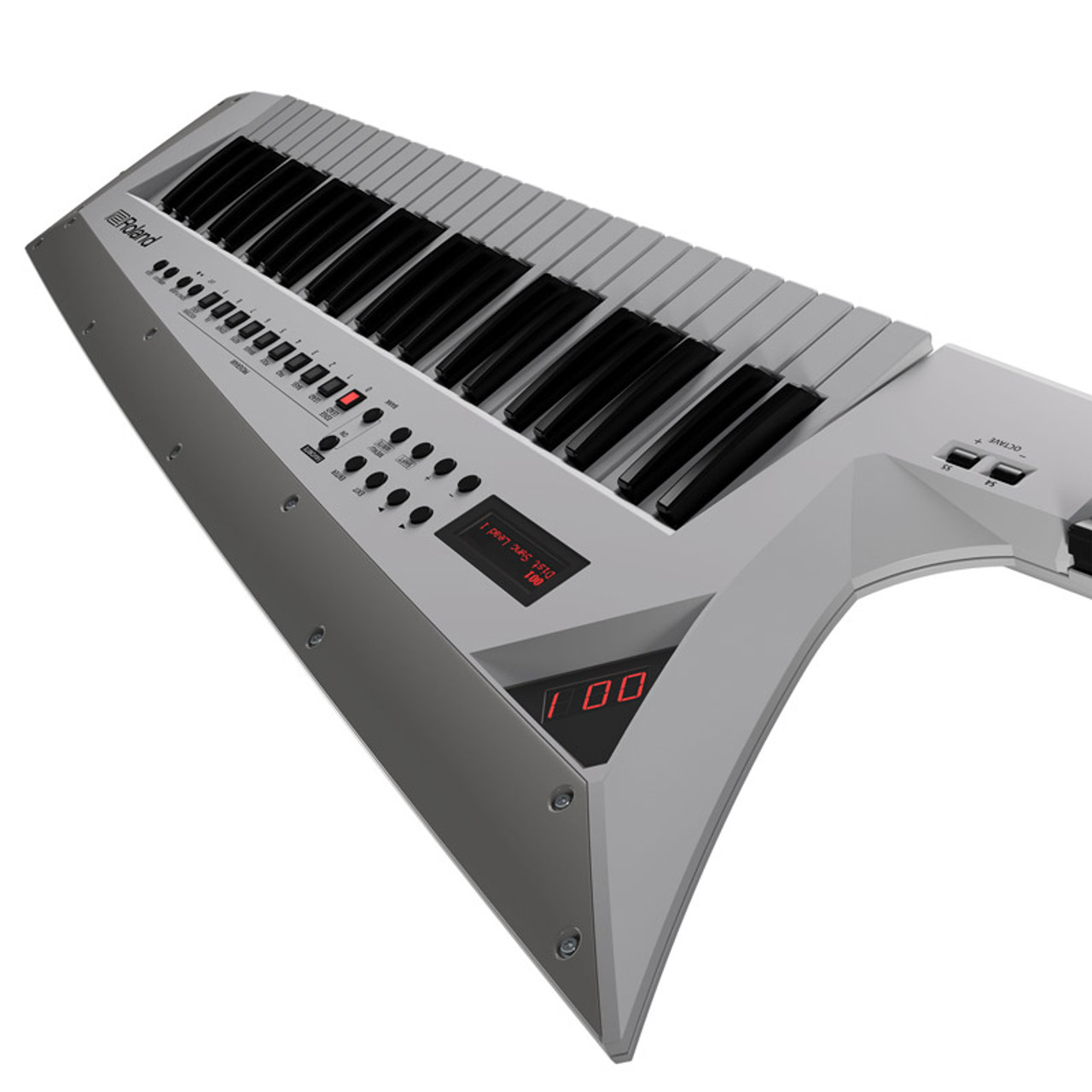 Roland AX-Edge Keytar Synthesizer, White - Absolute Music