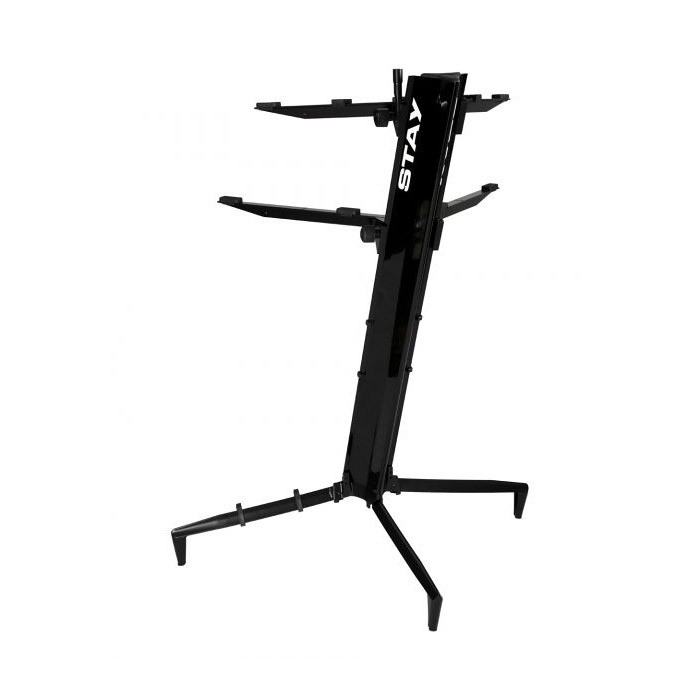 STAY 1300/02 Tower Two Tier Keyboard Stand, Black - Absolute Music