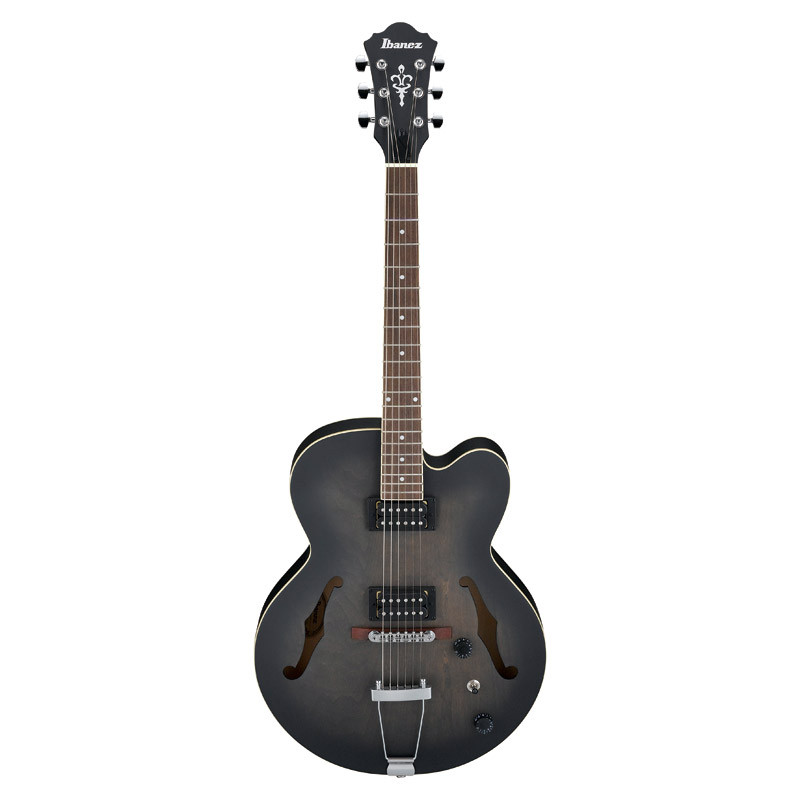Ibanez AF55-TKF Artcore Electric Guitar, Transparent Black Flat