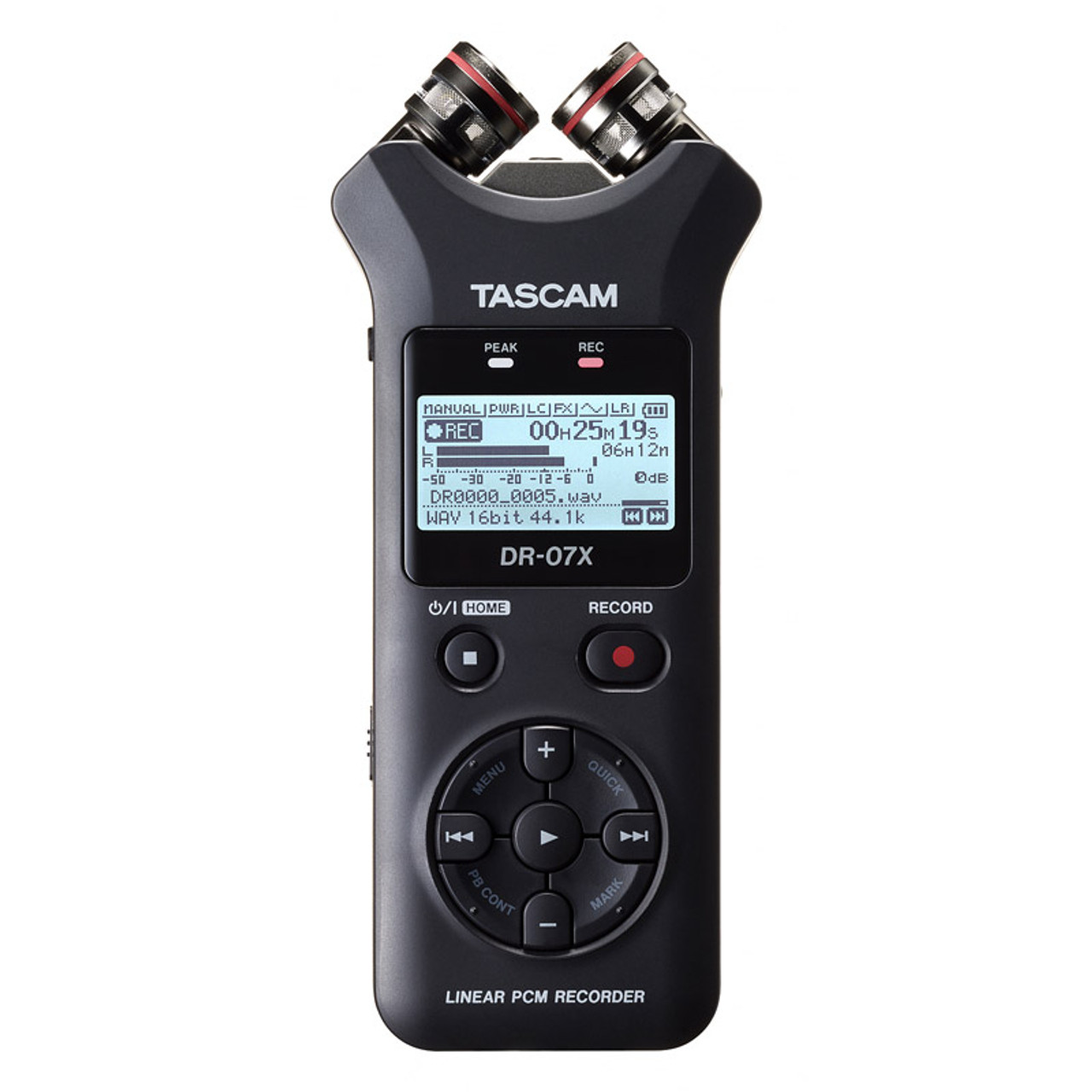 Tascam DR-07X Stereo Handheld Digital Audio Recorder and USB Audio 