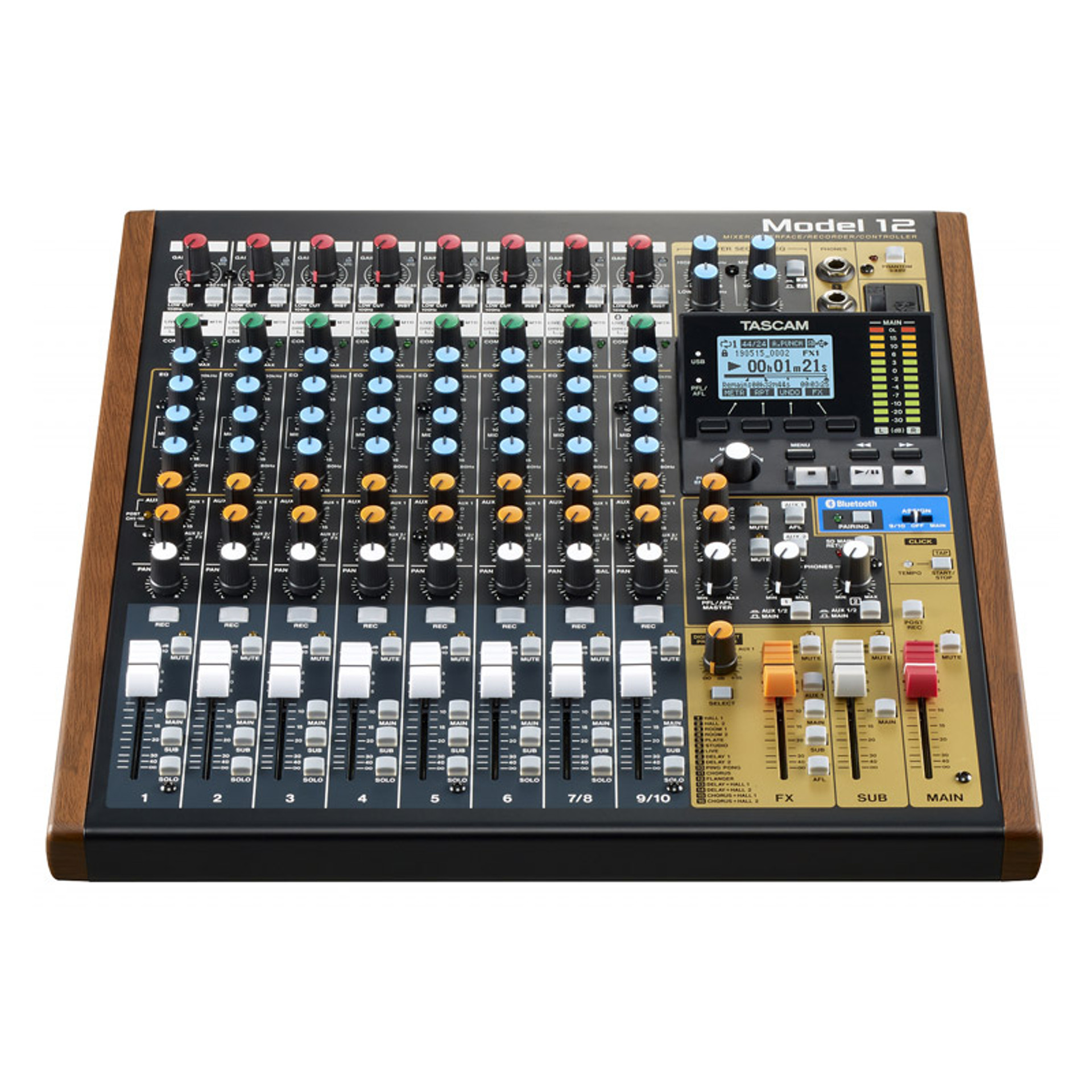 Tascam Model 12 Multitrack Recorder with Integrated USB Audio Interface