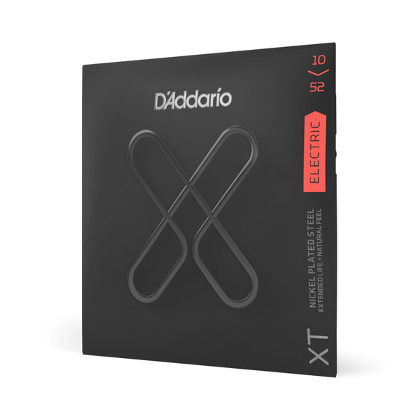 D'Addario XTE1052 Nickel Plated Steel Electric Guitar Strings, Light Top/Heavy Bottom 10-52 