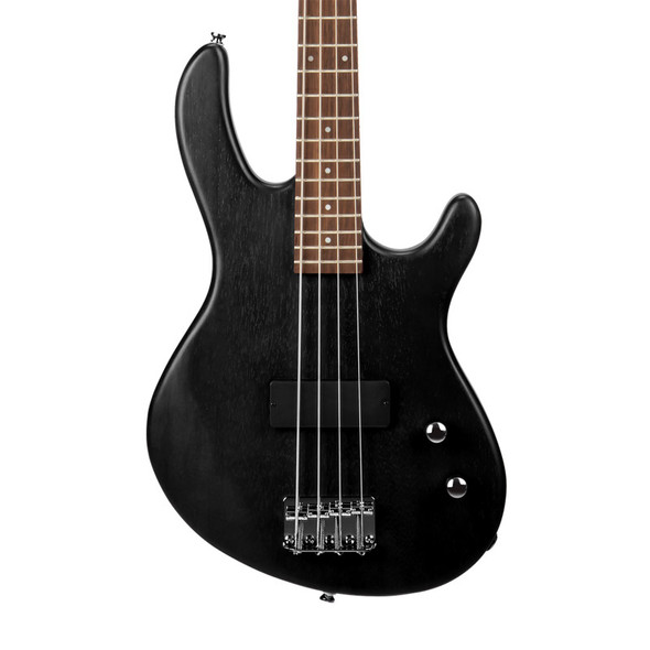 Cort Action Junior Electric Bass Guitar, Open Pore Black 