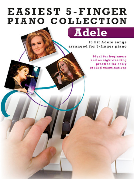 Easiest 5 Finger Piano Collection Adele Book  