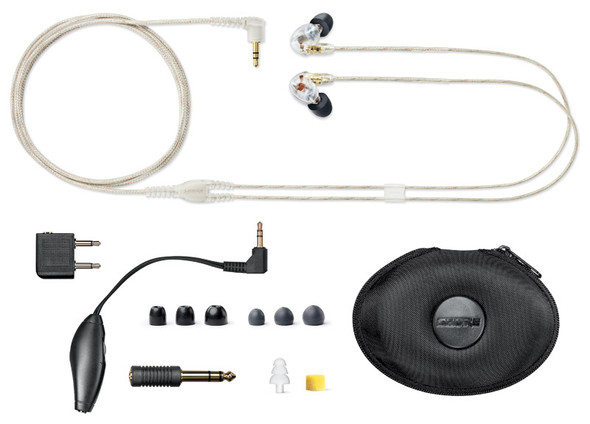 Shure SE215 Sound Isolating Earphones in Clear - Andertons Music Co.