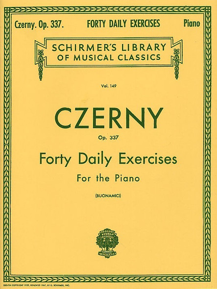 Czerny - 40 Daily Exercises, Op. 337 