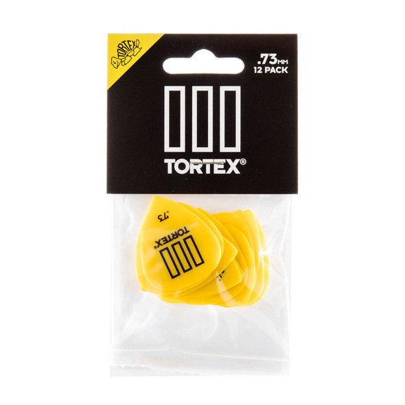 Dunlop Tortex TIII Picks .73mm, Pack of 12 