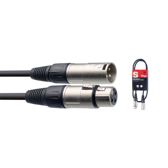 Stagg SMC1 1m Microphone cable (Male XLR to Female XLR)  