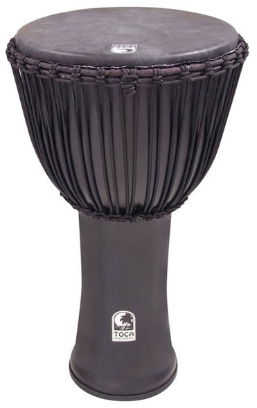 Toca Synergy Freestyle Cannon 14 Inch Djembe w Bag, Black Mamba 