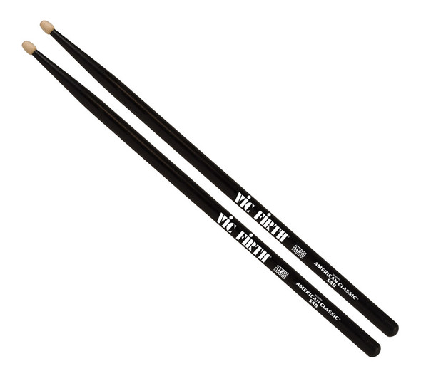 Vic Firth VF-5A Drumsticks, Black 