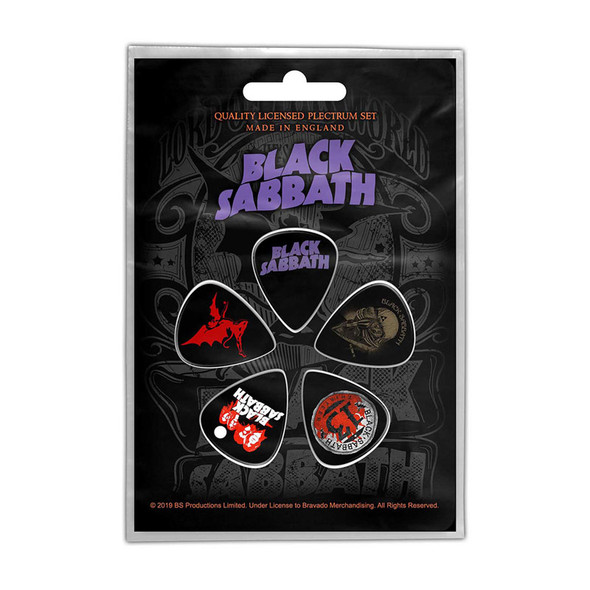 Black Sabbath Plectrum Pack: Purple Logo 