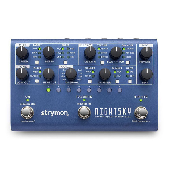Strymon NightSky Time Warped Reverb Effects Pedal 