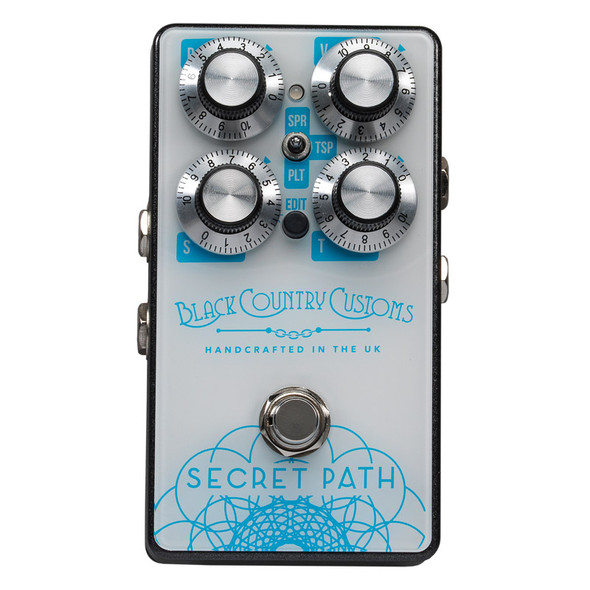 Black Country Customs by Laney Secret Path Reverb Effects Pedal 