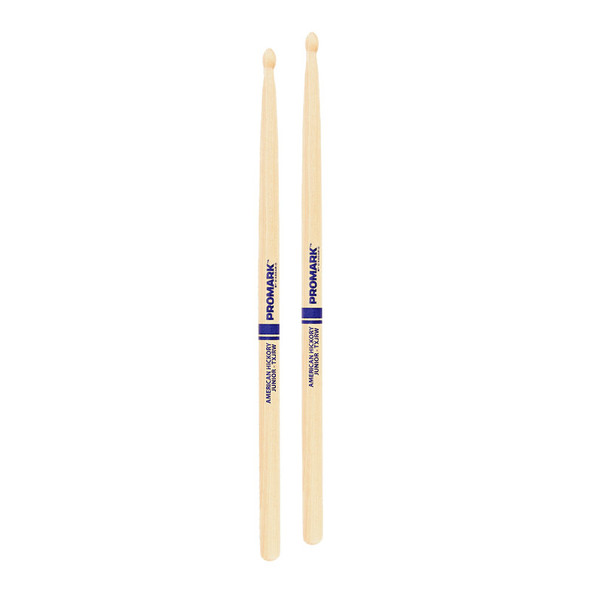 Promark TXJRW Classic Junior Hickory Wood Tip Drumsticks 