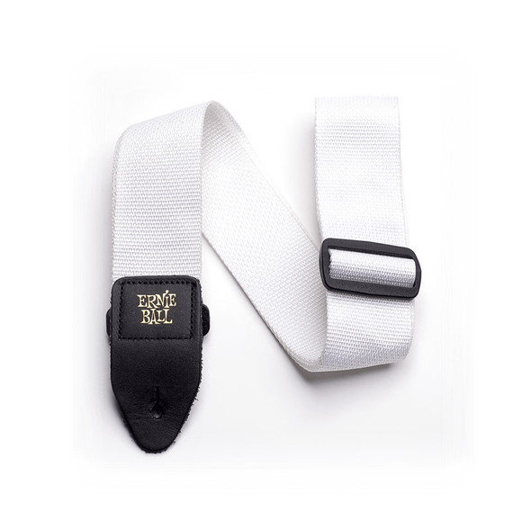 Ernie Ball Polypro Guitar Strap, White 