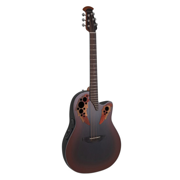 Ovation CE44-RRB Celebrity Elite Electro-Acoustic Guitar, Reverse Red Burst 